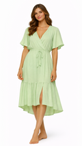 Verdant Breeze Beach Dress